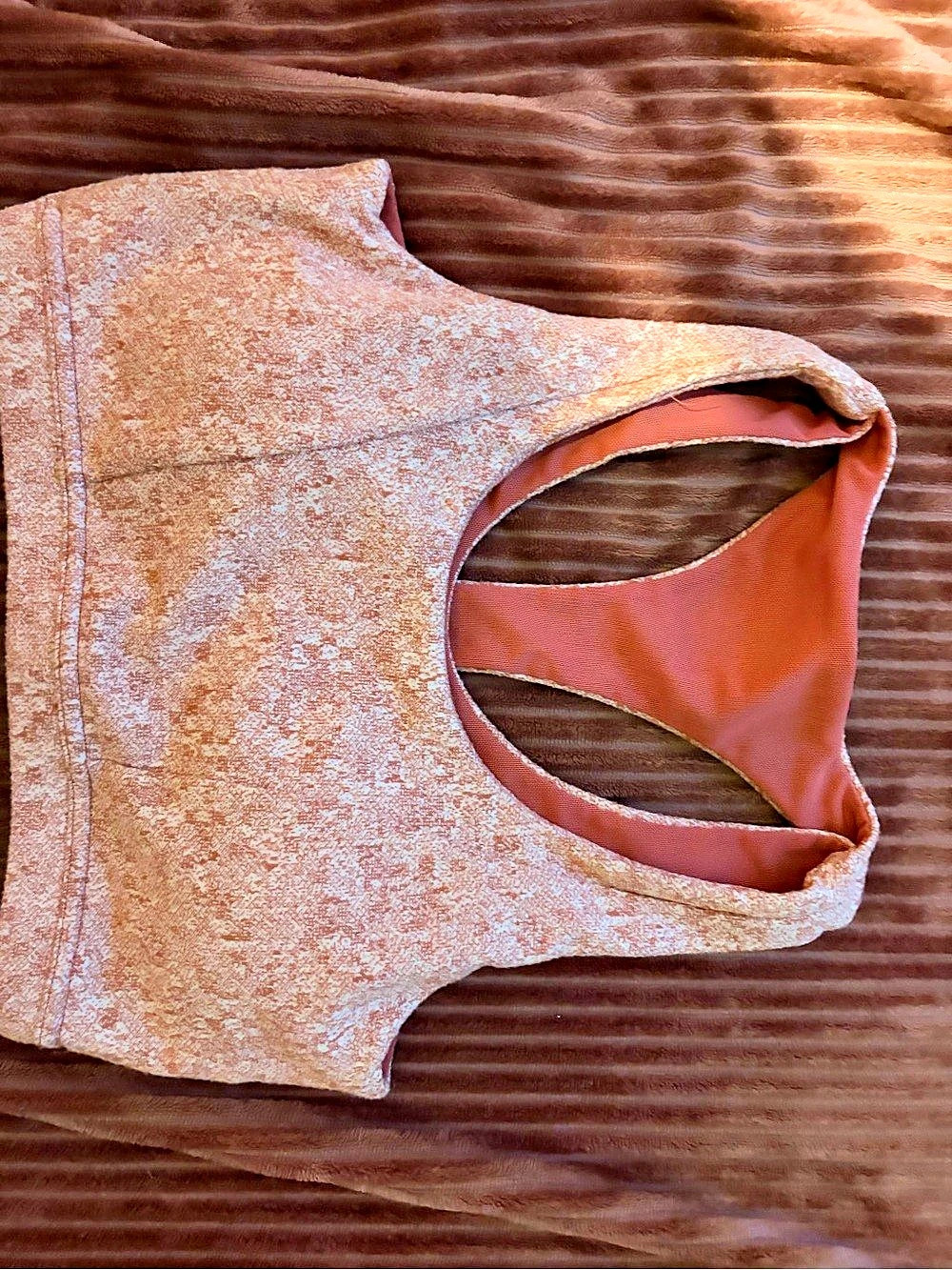 Gymshark Adapt Camo Seamless Sports Bra Brown & Pink